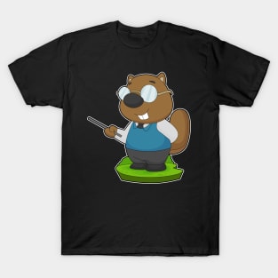 Beaver Teacher Glasses T-Shirt